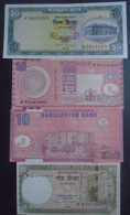 BANGLADESH, P 22 39c 46 , 20  10  5 Taka  , 1979 2004 2006 , UNC , 4 Notes - Bangladesh