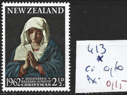 NOUVELLE-ZELANDE 413 * Côte 0.60 € - Unused Stamps
