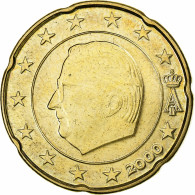 Belgique, Albert II, 20 Euro Cent, Error Double Observe Side, 2000, Bruxelles - Belgique
