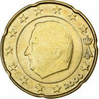 Belgique, Albert II, 20 Euro Cent, Error Double Observe Side, 2000, Bruxelles - Belgien