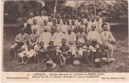 AF011 DAHOMEY - REUNION MENSUELLE DES CATECHISTES DE PORTO NOVO EN MISSION - MISSIONNAIRES EN AFRIQUE - Benin