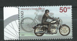 Iceland - 2005 The First Motorcycle In Iceland  MNH** - Nuovi