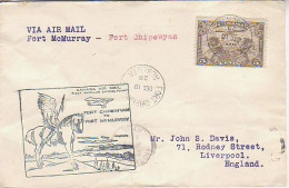 CANADA. 1929/Fort McMurray, Envelope/to Liverpool. - Historia Postale