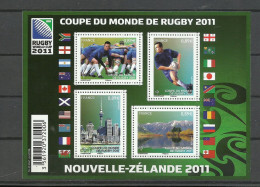France Feuille Complète F 4576 Rugby Coupe Du Monde 2011 NZ  Neuf * * TB Jamais Pliée = MNH VF Voir Scan Soldé ! ! ! - Neufs