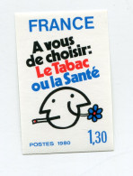FRANCE N°2080 ** NON DENTELE LUTTE CONTRE LE TABAGISME - 1971-1980