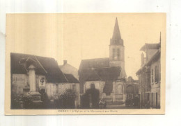Cergy, L'Eglise Et Le Monument Aux Morts - Cergy Pontoise