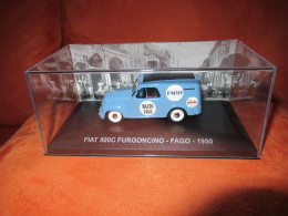 DIE CAST 1:43 - FIAT 500C FURGONCINO - FAGO - 1950 - NUOVO CON TECA RIGIDA - Otros & Sin Clasificación