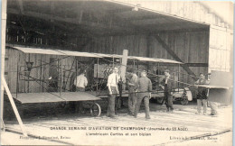 GRANDE SEMAINE D'AVIATION DE CHAMPAGNE - L'américain Curtiss Et Son Biplan - Reuniones