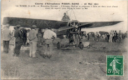 Course D'Aéroplanes Paris-Rome - LA TOMBE - Monoplan Sommer - L'aviateur Bathiat  - Reuniones