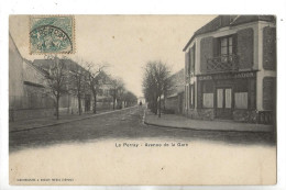 Le Perray-en-Yvelines (78) : GP Du Café De L'Union Avenue De La Gare En 1906 (animé) PF. - Le Perray En Yvelines