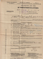 VP 60 . Régistre D'immatriculation . 1949 . Tribunal De Commerce . Document . Marseille . - Banca & Assicurazione