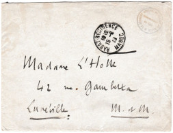 Enveloppe Avec Lettre Autographe Du Général Lyautey Du 15-9-19- De Rabbat Résidence Pour Luneville - Politiques & Militaires