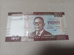 Billete De Liberia De 20 Dólares, Año 2016, Serie AA, UNC - Liberia