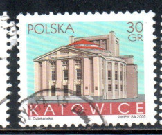 POLONIA POLAND POLSKA 2005 BUILDINGS KATOWICE 30g USED USATO OBLITERE' - Usati