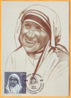 2020  Moldova Moldavie  MAXICARD 110 Mother Teresa - Catholic Nun Nobel Prize Kosovo India Religion - Mère Teresa