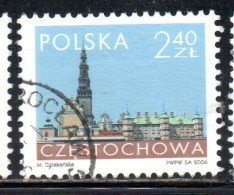 POLONIA POLAND POLSKA 2006 CONVENT OF JASNA GORA CZESTOCHOWA 2.40z USED USATO OBLITERE' - Used Stamps