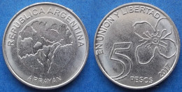 ARGENTINA - 5 Pesos 2017 "Arrayan" KM# 187 Monetary Reform (1992) - Edelweiss Coins - Argentinië