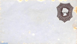 Mauritius 1862 Envelope 9d, CANCELLED Overprint, Spots, Unused Postal Stationary - Mauritius (1968-...)