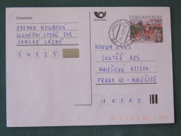 Czech Republic 2001 Stationery Postcard 5.40 Kcs Prague Sent Locally - Lettres & Documents