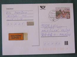 Czech Republic 2001 Stationery Postcard 5.40 Kcs Prague Sent Locally - Storia Postale