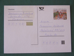 Czech Republic 2001 Stationery Postcard 5.40 Kcs Prague Sent Locally - Briefe U. Dokumente