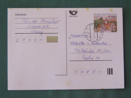 Czech Republic 2001 Stationery Postcard 5.40 Kcs Prague Sent Locally - Cartas & Documentos