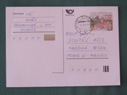 Czech Republic 2001 Stationery Postcard 5.40 Kcs Prague Sent Locally - Cartas & Documentos