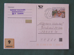 Czech Republic 2001 Stationery Postcard 5.40 Kcs Prague Sent Locally - Cartas & Documentos