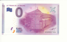 2015-1 - Billet Souvenir - 0 Euro - UEBN -  LE TRAIN DE LA RHUNE -  n° 7304 - Billet épuisé - Essais Privés / Non-officiels