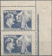 BRAZIL - PAIR BIRTH CENTENARY OF RODOLPHO BERNARDELLI (1852-1931), BRAZILIAN NATURALIZED SCULPTOR/TEACHER 1952 - MNH - Unused Stamps