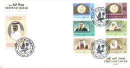 QATAR.  - 2007 - FDC STAMPS OF RULERS OF QATAR. - Qatar