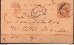 Postal History: India Postal Stationery Card - 1902-11  Edward VII