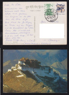 China 1995 Picture Postcard Tibet To Germany - Storia Postale