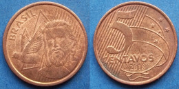 BRAZIL - 5 Centavos 2018 "Tiradentes" KM# 648 Monetary Reform (1994) - Edelweiss Coins - Brasil