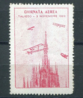 ERINNOFILO 1929 GIORNATA AEREA TALIEDO - Erinofilia