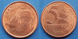 BRAZIL - 5 Centavos 2022 "Tiradentes" KM# 648 Monetary Reform (1994) - Edelweiss Coins - Brésil