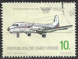 Cabo Verde – 1984 Civil Aviation Organization Anniversary 10. Used Stamp - Isola Di Capo Verde