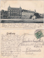 Mittweida Straßenpartie Europäischer Hof - Hotel Stadt Chemnitz B Chemnitz 1909 - Mittweida