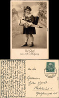  Glückwunsch - Schulanfang/Einschulung: Mädchen Mit Zuckertüten 1937 - Einschulung