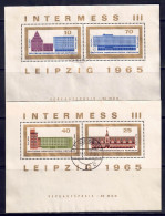 DDR 1965 - INTERMESS III, Block 23 - Block 24, Gestempelt / Used - 1950-1970