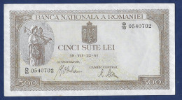 Romania 500 Lei 1941 - Roemenië