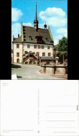 Ansichtskarte Pößneck Rathaus Mit Brunnen 1979 - Poessneck