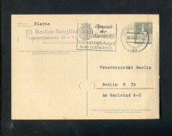 "BERLIN" 1957, Postkarte Mi. P 35 Stempel "BERLIN, Olympiade Der Kameradschaft" (50149) - Postkaarten - Gebruikt