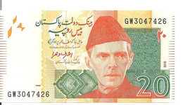 PAKISTAN 20 RUPEES 2015 UNC P 55 I - Pakistan