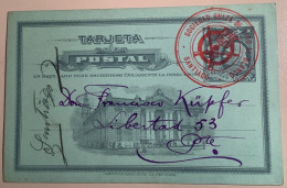 RRR ! PMK 1907„SOCIEDAD SUIZA TIRO AL BLANCO SANTIAGO“postal Stationery Card (Chile Schweiz Schützenfest Shooting Tir - Chile