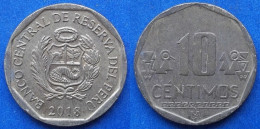 PERU - 10 Centimos 2018 KM# 305.4 Monetary Reform (1991) - Edelweiss Coins - Pérou
