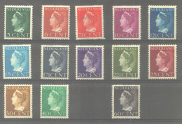 Postzegels > Europa > Nederland > Periode 1891-1948 (Wilhelmina) > 1891-1909 > 332-343 En 345 Ongebruikt (11771) - Used Stamps