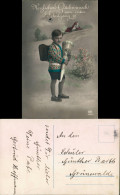  Glückwunsch - Schulanfang/Einschulung - Junge Mit Zuckertüte 1918 - Children's School Start