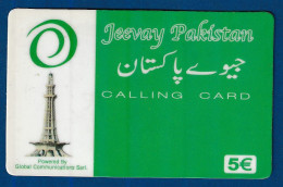 Greece ^^^  Jeevay Pakistan Monuments Prepaid 5€ - Used - Grecia