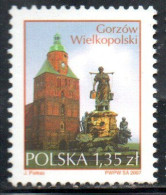 POLONIA POLAND POLSKA 2007 CATHEDRAL OF THE ASSUMPTION PAUKSCH FOUNTAIN GORZOW WIELKOPOLSKI 1.35z USED USATO OBLITERE' - Gebruikt